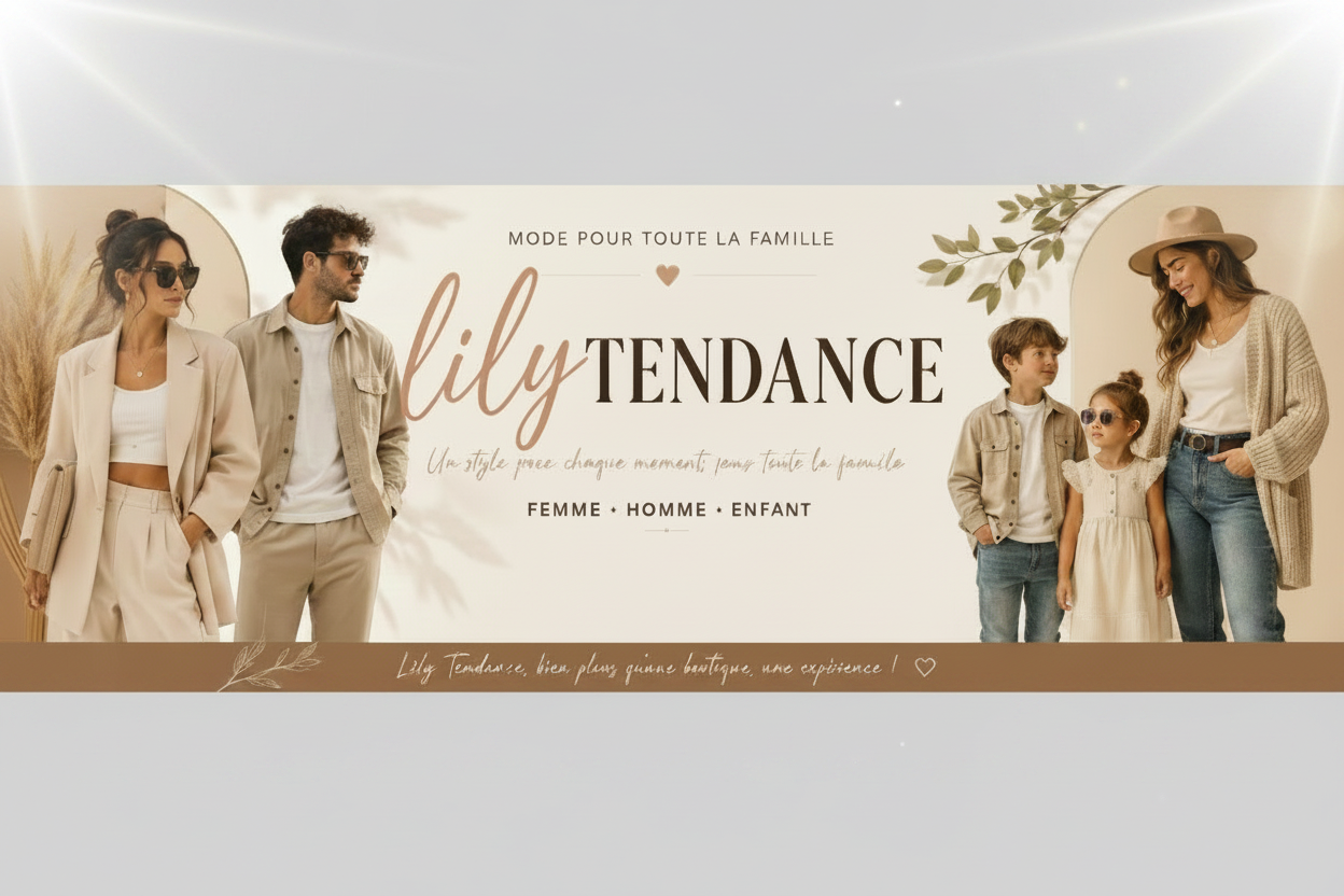 Bannière lilyTENDANCE - texte lisible